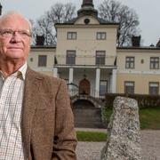 Kung Carl Gustaf på Stenhammars slott utanför Flen