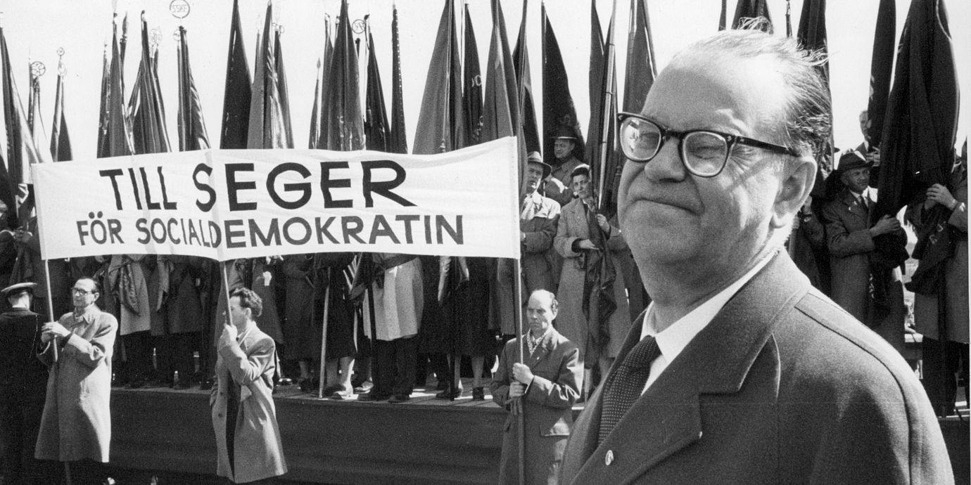 Statsminister Tage Erlander (S) 1958.