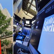 Arkivbilder: Bank of America och Goldman Sachs.