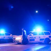 Polisen vid Ölandsbron.