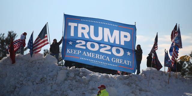 Trump-anhängare i New Hampshire. Reba Saldanha / AP