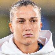 Filippa Angeldahl inför öppningsmatchen mot Sydafrika den 23 juli 2023.