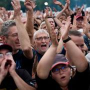 Springsteen-fans i Odense den 9 juli.