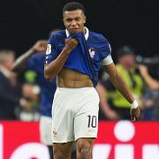 Kylian Mbappé efter att Spanien gjort sitt första mål i VM-semifinalen på tisdagen.