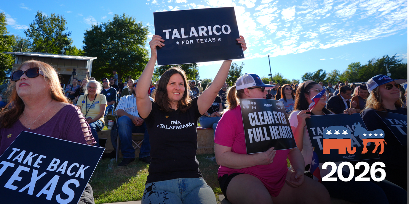 Anhängare till James Talarico i Texas, 18 oktober.