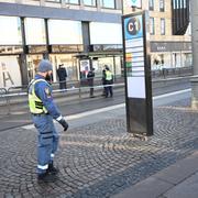 Avspärrningar i Brunnsparken den 2 mars.