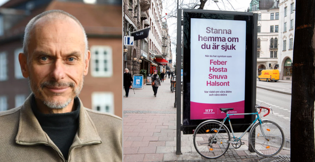 Magnus Gisslén och information från Folkhälsomyndigheten.  Sahlgrenska/TT
