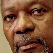 Arkivbild: FN:s förre generalsekreterare Kofi Annan vid ett besök i Stockholm år 2001. 