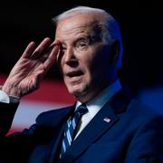 President Joe Biden delivers remarks on the CHIPS and Science Act at the Milton J. Rubenstein Museum, Thursday, April 25, 2024, in Syracuse, N.Y. (AP Photo/Evan Vucci)  NYEV584