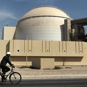 En bild på kärnkraftverket i Bushehr, tagen 2010.