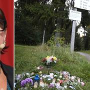 Arkivbilder: Hanne Kjöller och joggingspåret där mordet begicks.