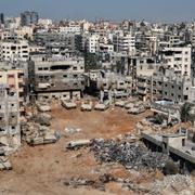 Flygbild över Gaza stad tidigare i oktober.