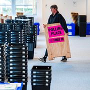 Vallokal i Skottland 6 maj.