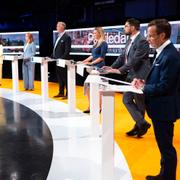 SVT:s partiledardebatt i maj 2022.