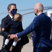 Hunter och Joe Biden den 26 mars i år.