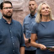 Jimmie Åkesson och Jessica Stegrud.