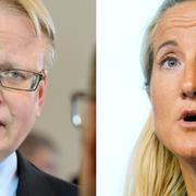 Peter Hultqvist (S) och Cecilia Widegren (M).