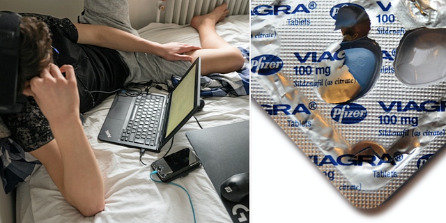 Allt fler pojkar och unga män får viagra utskrivet