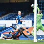 Robin Olsen i matchen mot Crystal Palace.