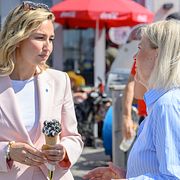 Kristdemokraternas partiledare Ebba Busch och Socialdemokraternas partiledare Magdalena Andersson.