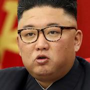 Kim Jong-Un i februari och i juni 2021.