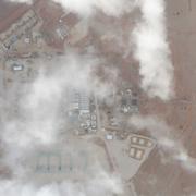 Den amerikanska militärbasen Tower 22 som angreps med drönare den 28 januari, satellitfoto från dagen efter attacken. 