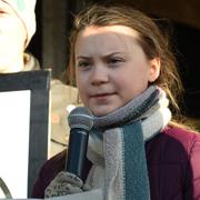 Greta Thunberg under klimatmötet i Polen. 