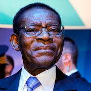 Arkivfoto: Ekvatorialguineas president Teodoro Obiang Nguema Mbasogo 2019. 