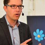 Jimmie Åkesson i Almedalen.