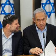 Bezalel Smotrich och Benjamin Netanyahu, arkivbild.