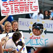 Steve Scalise-supporeters under matchen