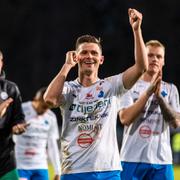 Värnamos Marcus Antonsson jublar.