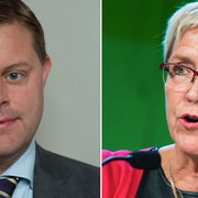 Moderaternas utrikespolitiska talesperson Jonas Jacobsson Gjörtler och Centerns dito Kerstin Lundgren