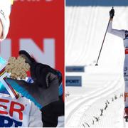 Johan Olsson tar guld på femmilen i Vald di Fiemme i mars 2013.