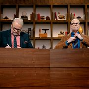 Arkivbild. Programledarna Fredrik Lindström och Kristian Luuk.