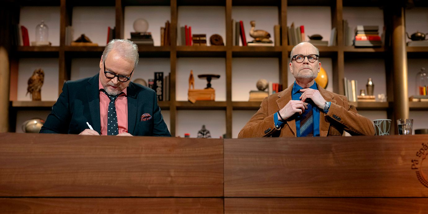 Arkivbild. Programledarna Fredrik Lindström och Kristian Luuk.