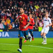 Sergio Ramos firar sitt mål.