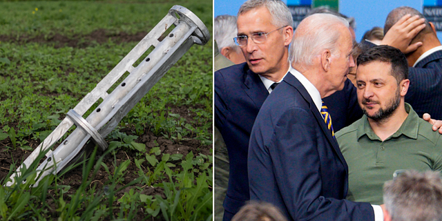 Klusterliknande ammunition i östra Ukraina/Biden, Zelenskyj och Stoltenberg i Vilnius. TT