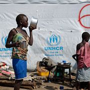 Sudsudanesiska flyktingar i Uganda