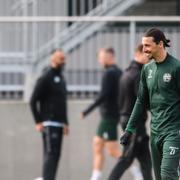 Zlatan på Hammarby-träning. 