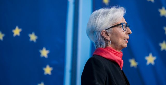 ECB:s ordförande Christine Lagarde. Thomas Lohnes / AP