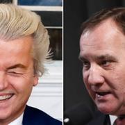 Geert Wilders och Stefan Löfven 