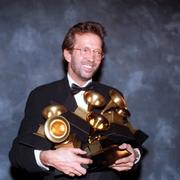 Eric Clapton med sju Grammystatyetter år 1993.