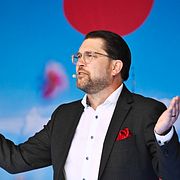 Sverigedemokraternas partiledare Jimmie Åkesson (SD).