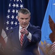 USA:s försvarsminister Pete Hegseth.
