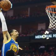 Golden State Warriors Shaun Livingston med en dunk under natttens match.