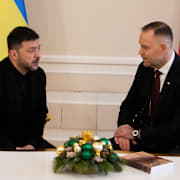 Zelenskyj och Nawrocki.