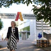 S-ledaren Magdalena Andersson i Almedalen.