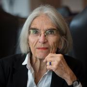 Donna Leon, amerikansk deckarförfattare. Bokmässan i Göteborg. 