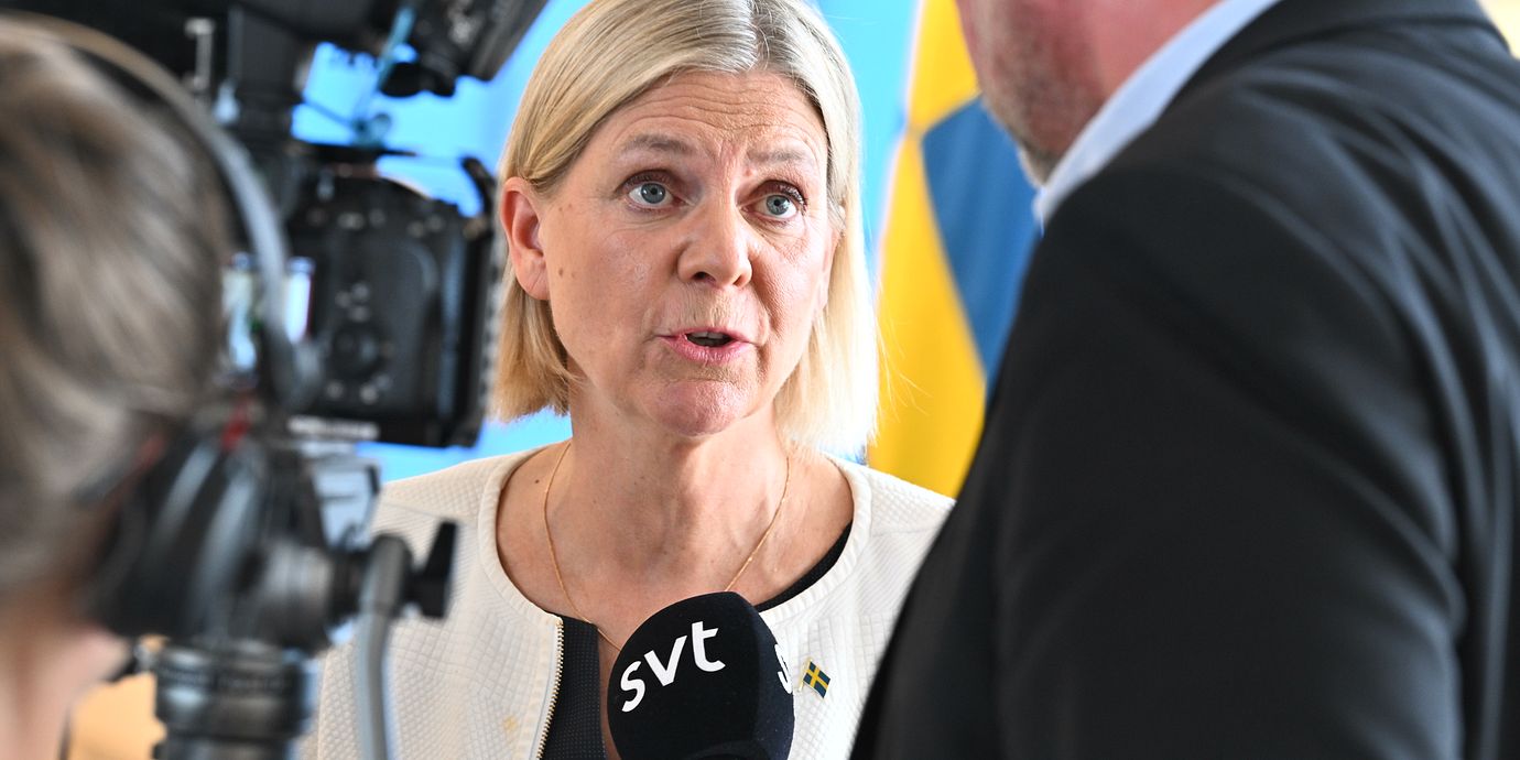 Socialdemokraternas partiledare Magdalena Andersson (S).